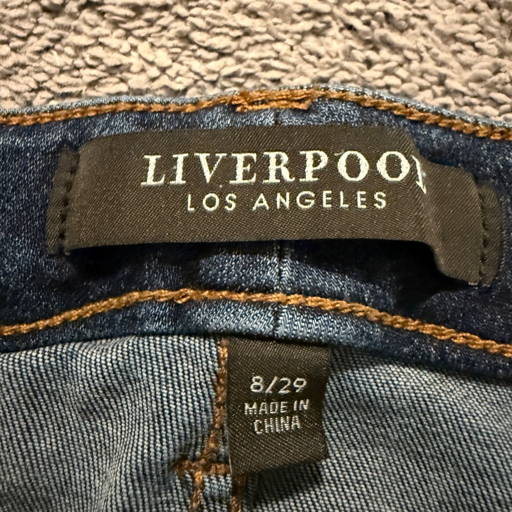 Liverpool Abby Skinny Skinny Jeans Size 8/29 Victory Dark Wash Stretch - Picture 6 of 16